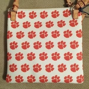 Dooney & Bourke Clemson Triple ZIP Crossbody NWT